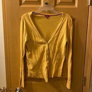 Merona Mustard Yellow Cardigan Medium